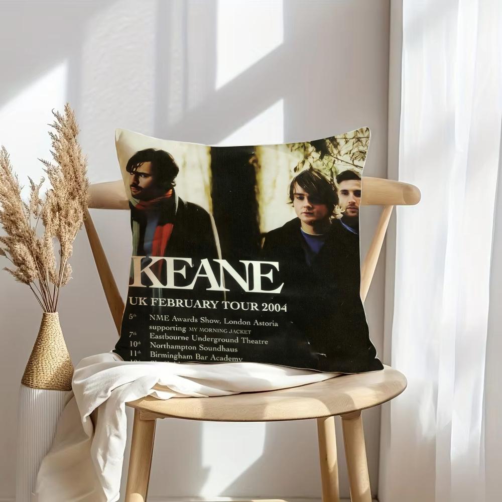Чехол на подушку K-Keane Rock Мягкий плюшевый плед | Двусторонний декоративный чехол для подушки | Декор для дивана, спальни, дома