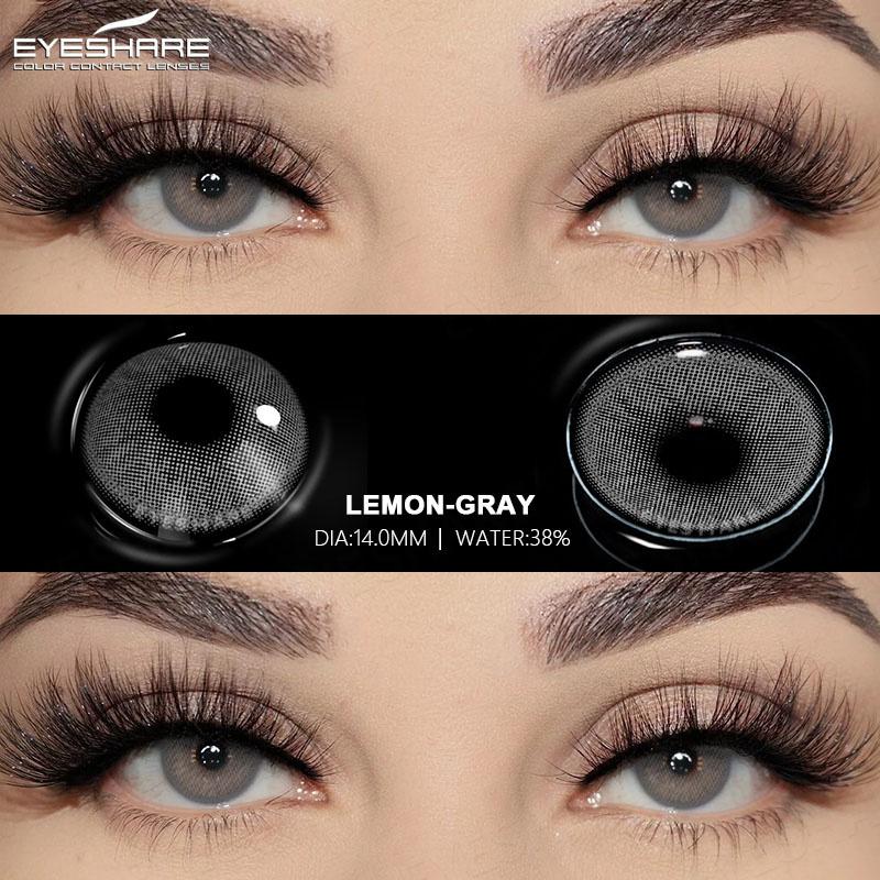 1 пара цветных контактных линз для глаз, натуральные контактные линзы, модные линзы, голубые контактные линзы, зеленые линзы для глаз, годовые