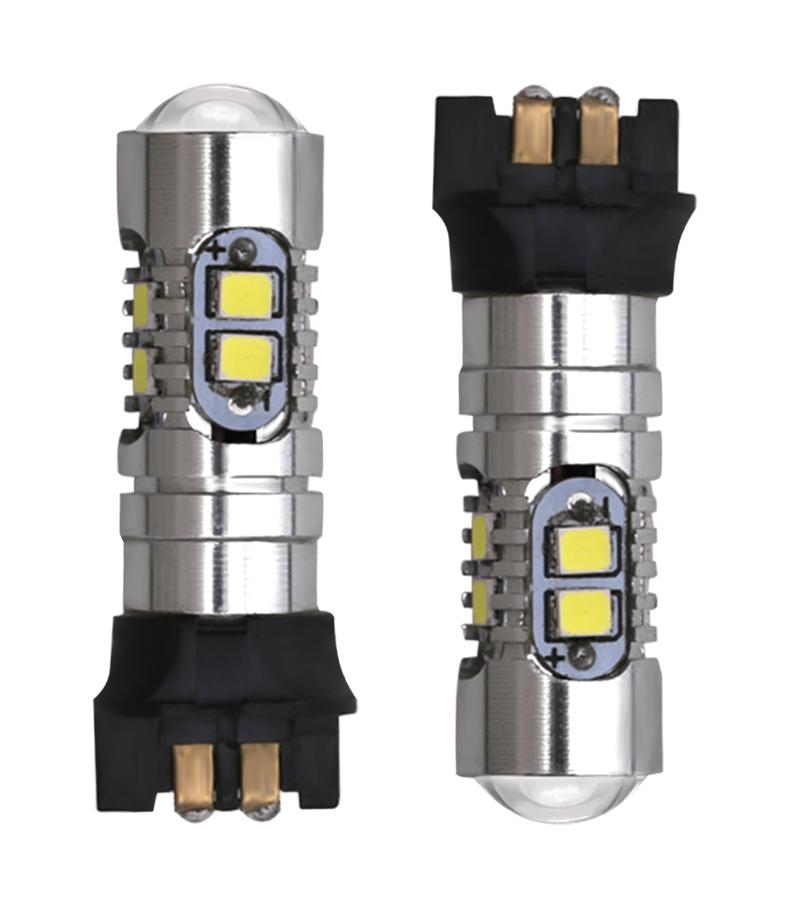 2 шт. Светодиодные лампы PW24W PWY24W Canbus 2323 10SMD Дневной ходовой свет Высокомощная лампа ДХО Автомобильный указатель поворота Белый 6000K 12V