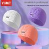 Large Silicone Swim Cap for Adults - Bubble Design, Long Hair, Ear & Sun Protection, Waterproof PU