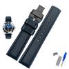 Classic Fluororubber Watch Band  For Omega Rolex Water Ghost King Seiko Waterproof Silicone Watch Strap 19mm 20mm 21mm 22mm