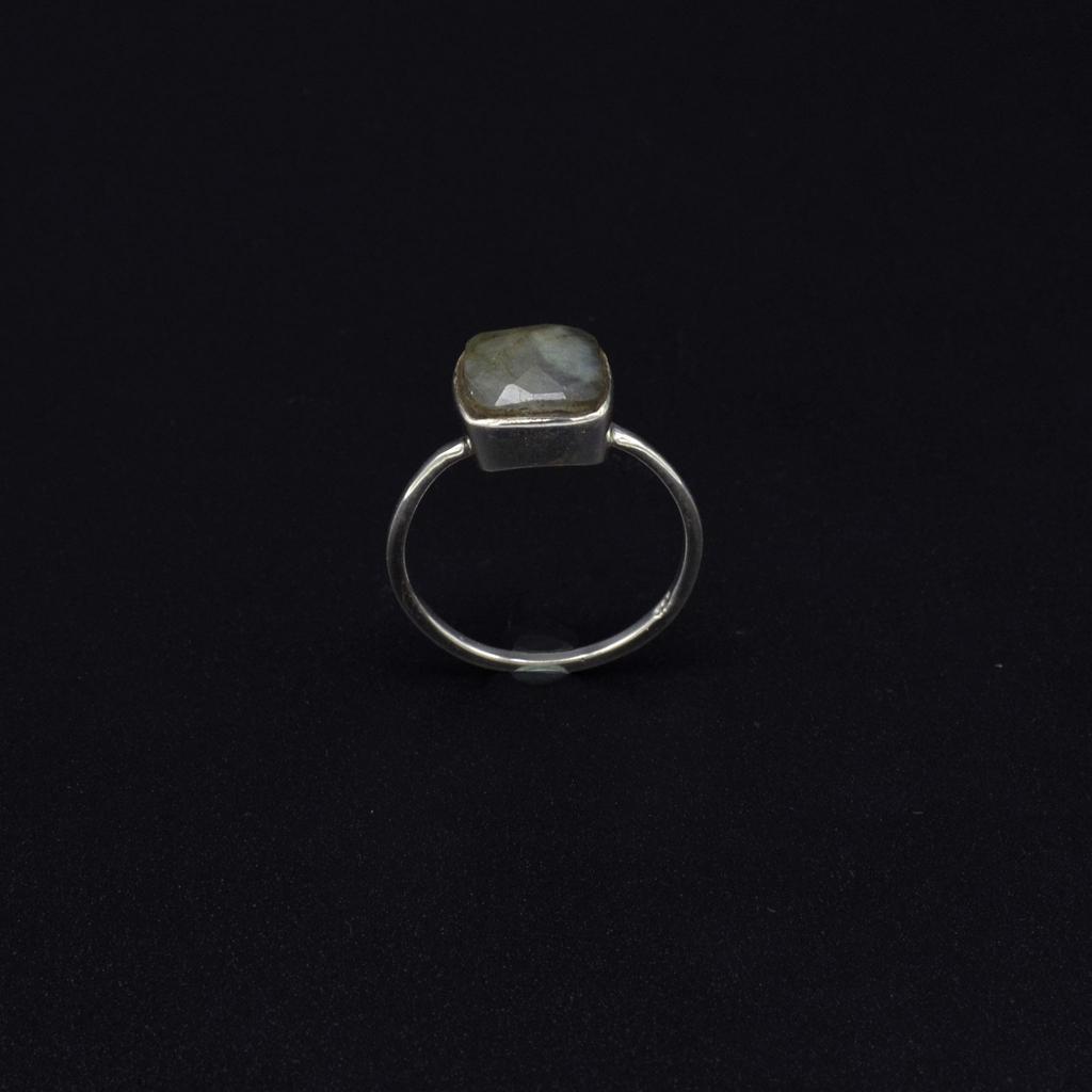 Кольцо из стерлингового серебра 925 пробы с лабрадором, женское кольцо ручной работы в стиле бохо из натурального драгоценного камня