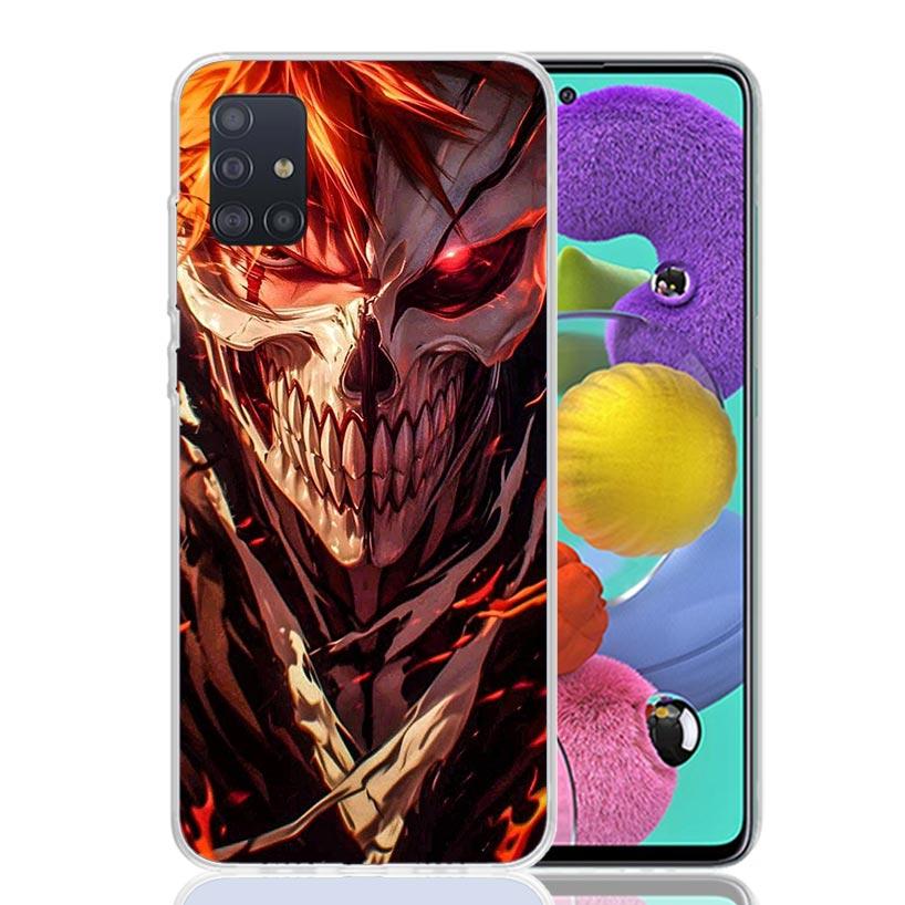 Чехол для телефона Kurosaki Ichigo Bleach для Samsung Galaxy A52 A32 A22 A12 A02S A50S A30S A51 A31 AA71 Note 20 Ultra 10 S10 Plus Galax