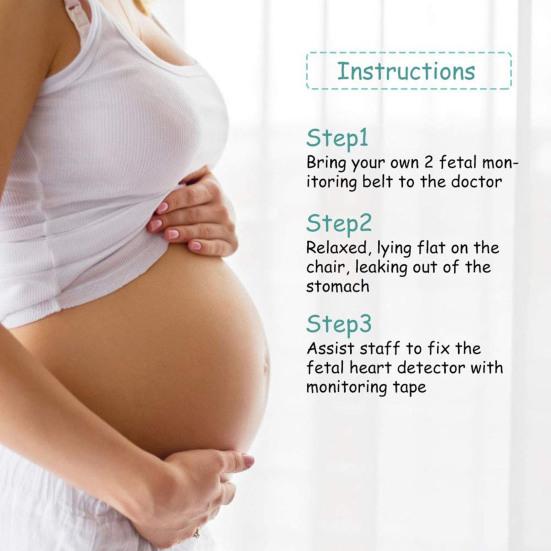 Ремень для мониторинга плода с петлей-кнопкой, эластичный пояс для монитора сердца плода, расширенный, для беременных женщин, для больницы