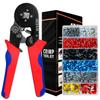 Hotorda Ferrule Crimping Tool, Crimping Pliers, 0.25-10mm?, Adjustable, No Grip Force Required, Crimping Tool, Pliers, Insulated Closure Terminals, 12