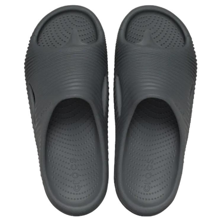 Crocs Мягкая Волна Простые Удобные Шлепанцы Унисекс Обувь Темно-Серый 210333-0DA