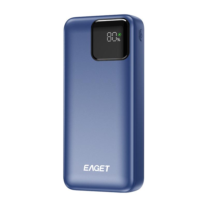 EAGET Portable Charger PD22.5W 20000mAh USB-C QC 4.0 Fast Charging Digital Display Charger for iPhone 16/15/14/13/12/11, for Samsung, Android
