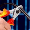 KNIPEX Кусачки для кабеля Изолированные кусачки для кабеля с защитой от падения 9516-165TBK, (черный) 9516-165TBK