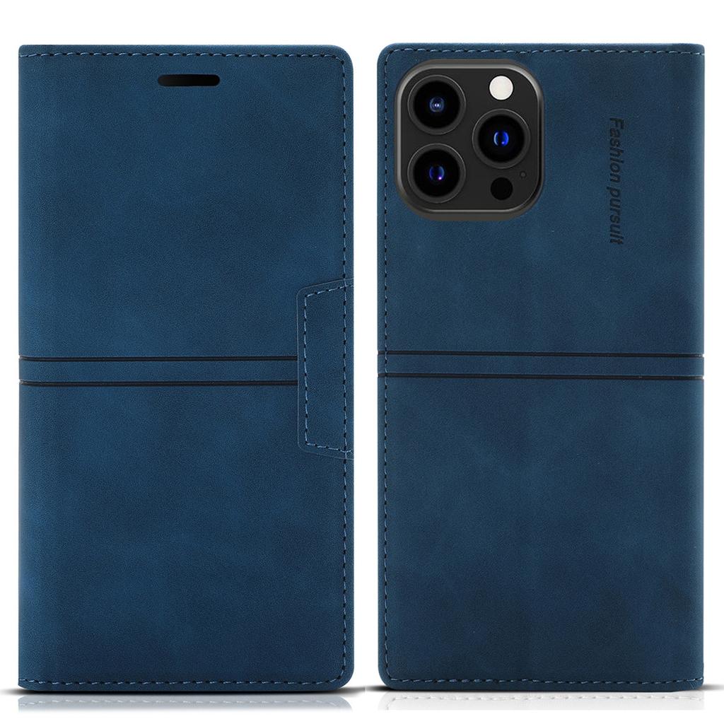 For iPhone 16 Pro Wallet Case Magnetic Closing Leather Phone Cover