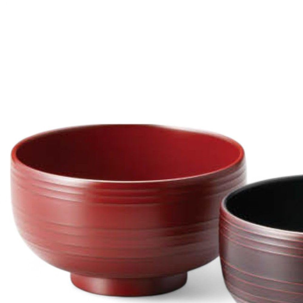 J-kitchens Set of 2 Lacquerware Bowls, Hand-Painted, Made in Japan, PID-529012
