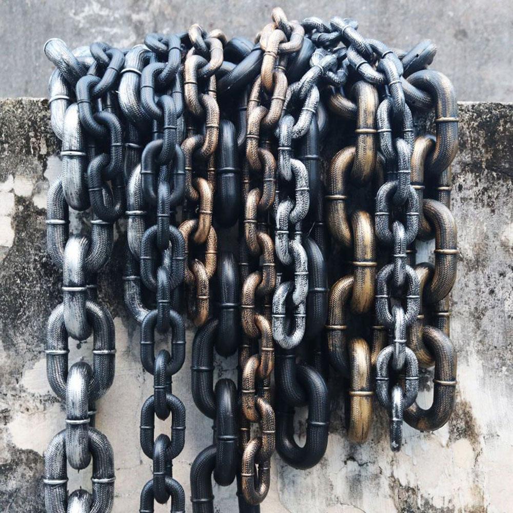 Dog Leash Traction Chain for Dogs Fun Simulation Iron Chain Dog Plastic Thick Chain Traction Rope Pet Supplies Dogs Accessories