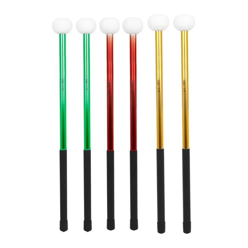 Instrument Accessory Timpani Drum Mallet Percussion Marchings with Felt Head Percussion Mallet, Timpani Stick for Drum