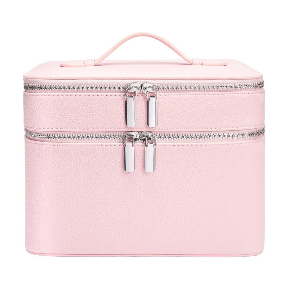 Storage Solution PU Material Cosmetic Bag Large Capacity Waterproof Toiletry Storage Aesthetic Pattern Travel Bag Travel
