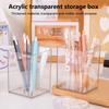 Pen Holder Multifunctional Transparent Visible Large Capacity Acrylic Stationery Makeup Brush Pencil Storage Box Home Supplies