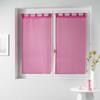 Voilage - Horizon - 60 X 90 Cm - Polyester - Rayures - Rose
