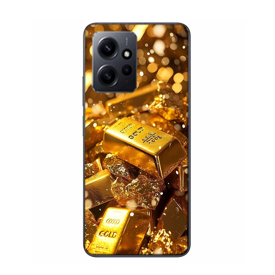 Gold Bar Wealth and Finance Phone Case For Redmi Note 14 15 Pro 5G 13 12 Pro Plus 11 11T 11E 11S 10 Pro 10S 9 9S Cover Cell Clea