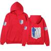 Attack On Titan Hoodie Anime Hoodies Plus Size Sweatshirts Cosplay Pullovers Loose Streetwear Winter Warm Mens Clothes Womens