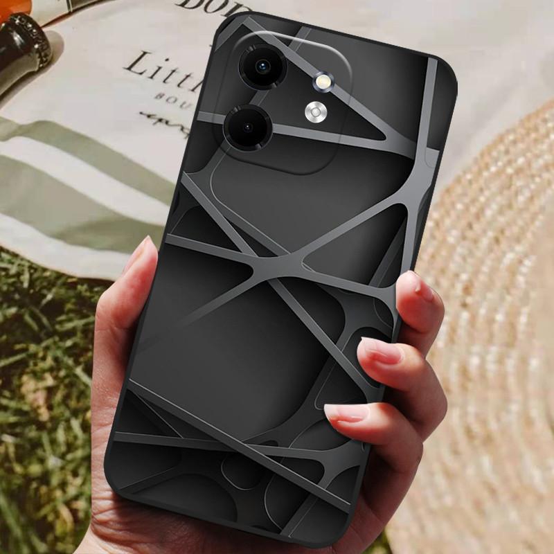 Для чехла Infinix Smart 9 X6532 Роскошный расписной телефон Силиконовая задняя крышка Для чехлов Infinix Hot 50i X6531 Защитный чехол Smart9
