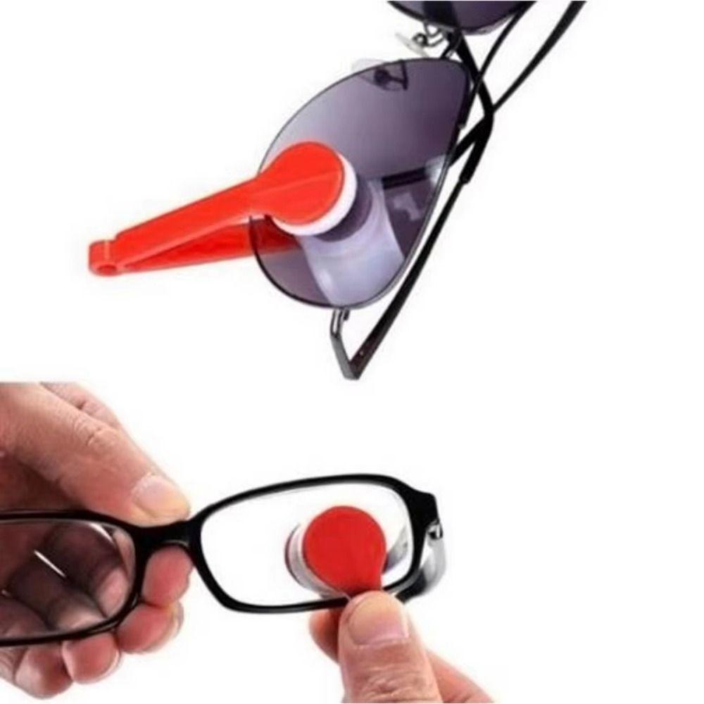 5Pcs Two-side Sun Glasses Cleaning Brush Creative Mini Glasses Cleaner Eyeglass Wiping Tool