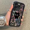 Милый силиконовый чехол для телефона с изображением кота для iPhone 13 11 15 16 Pro Max 14 12 XS X XR 7 8 Plus SE 16promax 15promax противоударный чехол Funda