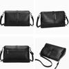 3 Layers Genuine Leather Square Shoulder Crossbody Bags For Women  Trend Designer Large Capacity Ladies Handbags