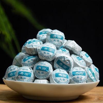 Мини-чай для фитнеса Pu Erh Tuocha со вкусом листьев лотоса Shen Puer Pu'er 500 г в сыром виде