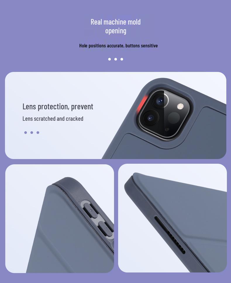 Чехол для iPad 10.2/Pro 3/4/Air 5/Mini 5/6 со слотом для стилуса, из мягкой кожи
