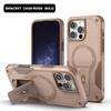 Бронированный магнитный чехол для телефона для iPhone 11 12 14 16 Pro 16 15 14 13 12 Pro Max для Samsung S21 A35 A36 S22 S23 S24 Ultra FE Высококачественный противоударный чехол