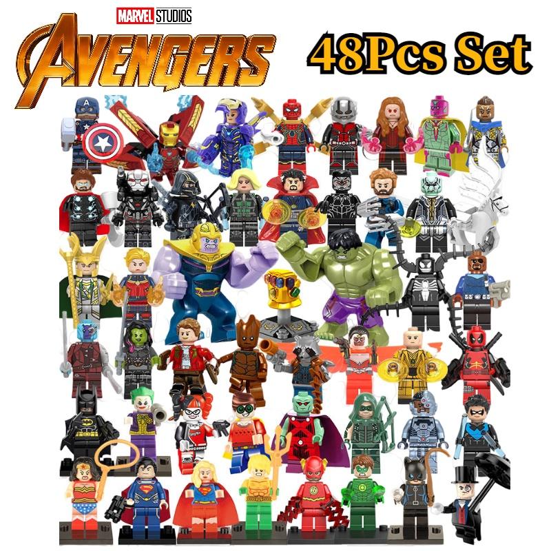 Высококачественный АБС-пластик Супергерой Мок Строительные блоки Набор игрушек Сделай сам для детей
