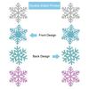 8pcs Swirl Snowflake Hanging Ornament Ceiling Streamers Spirals Hanging Accent  Christmas Tree