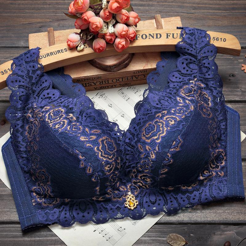 Sexy Lace Push Up Bra for Women Floral Embroidered Bralette Female cBrassiere Girls Underclothes