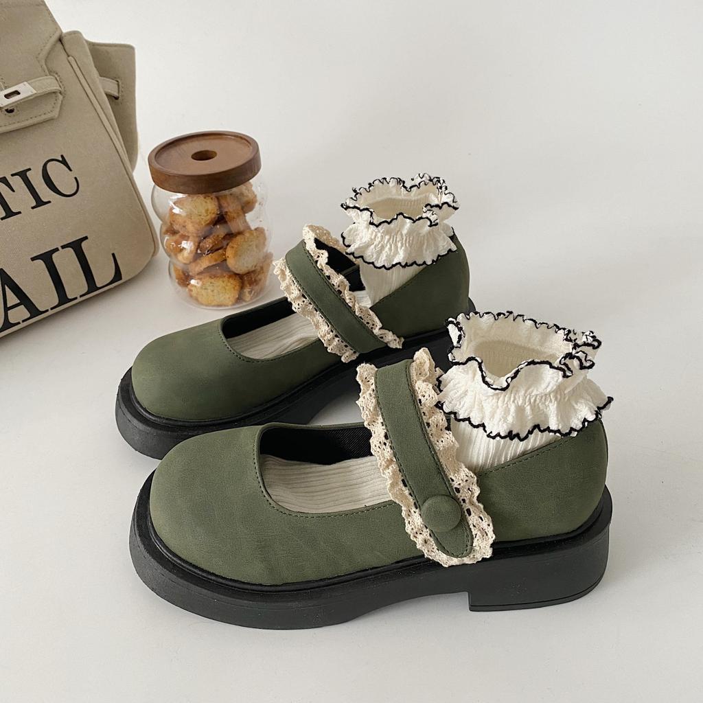 Простые кожаные туфли на платформе в британском стиле с круглым носком, женские, осень-зима 2025, новые французские повседневные туфли-лоферы на толстом каблуке