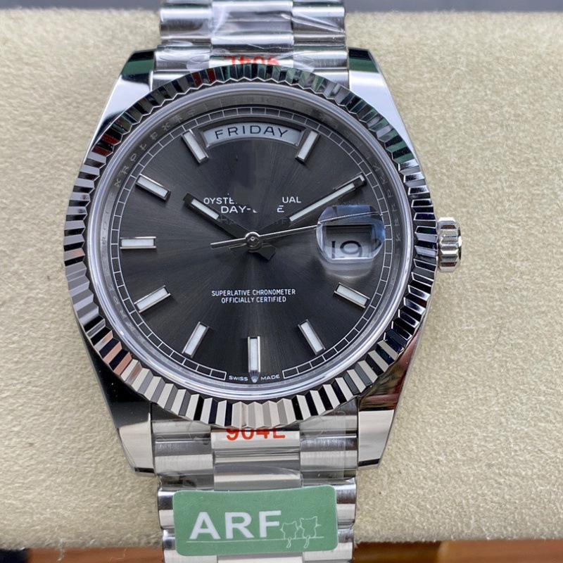 Мужские механические часы ARF серии Lao Jia Ri Zhi с двойным индикатором даты