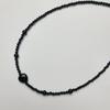 L’OMBRILLANT Heart Onyx Choker Necklace