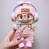 Pink Overalls Set for Labubu Dolls (15cm/17cm)