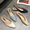 Модные элегантные женские босоножки с острым носком, кожаные летние туфли с мягким дном и вырезом, гладиаторские сандалии, женские 2024