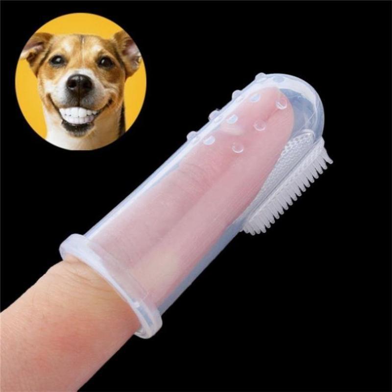 Super Soft Pet Finger Toothbrush Dog Brush Addition Bad Breath Teeth Care Dog Cat Cleaning Supplies