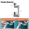 1440° Universal Rotation Faucet Sprayer Head For Extension Faucets Aerator Bubbler Nozzle Kitchen Tap Washbasin Robot Arm