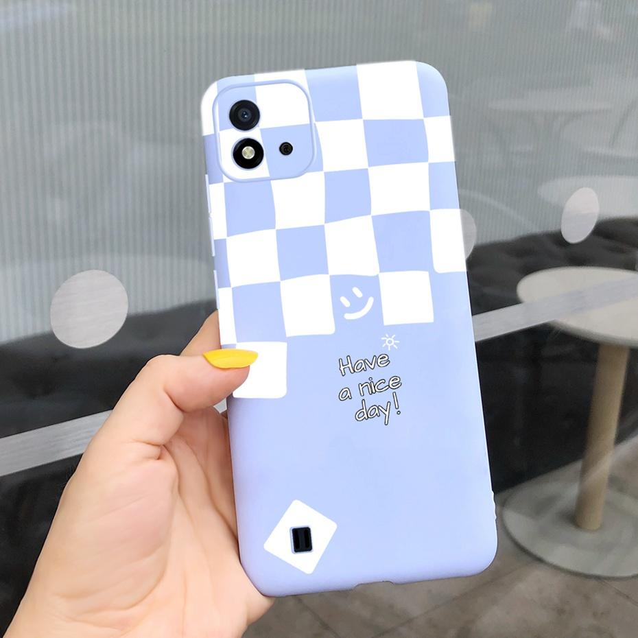 Красивый узор Чехол для телефона Для Realme C11 2021 C 11 2020 RMX2185 Макарон Силиконовые Мягкие Чехлы Обложка Для Realme C11 (2021) RMX3231