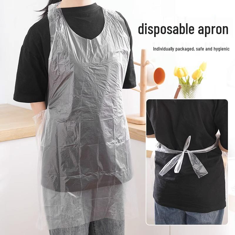 Водонепроницаемый одноразовый фартук в индивидуальной упаковке для барбекю, хот-пота и кейтеринга