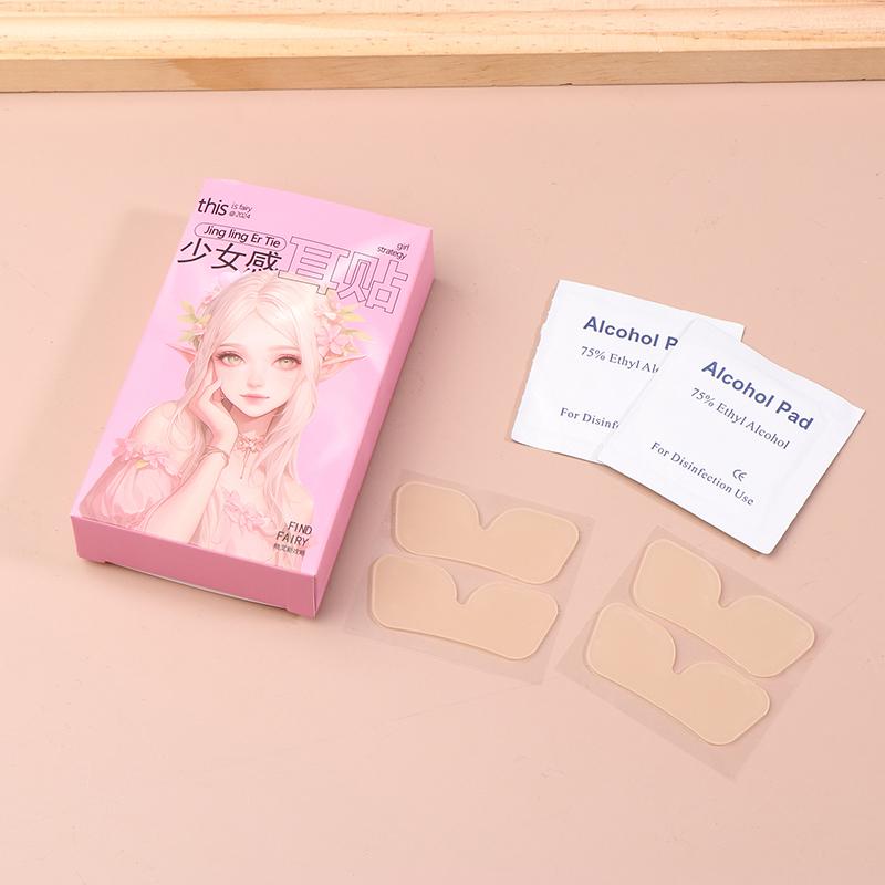 Наклейки для поддержки ушей Elf, невидимые корректоры для ушей, поддерживающие мочки ушей, наклейки для макияжа Elf Ear V-Face, простота использования