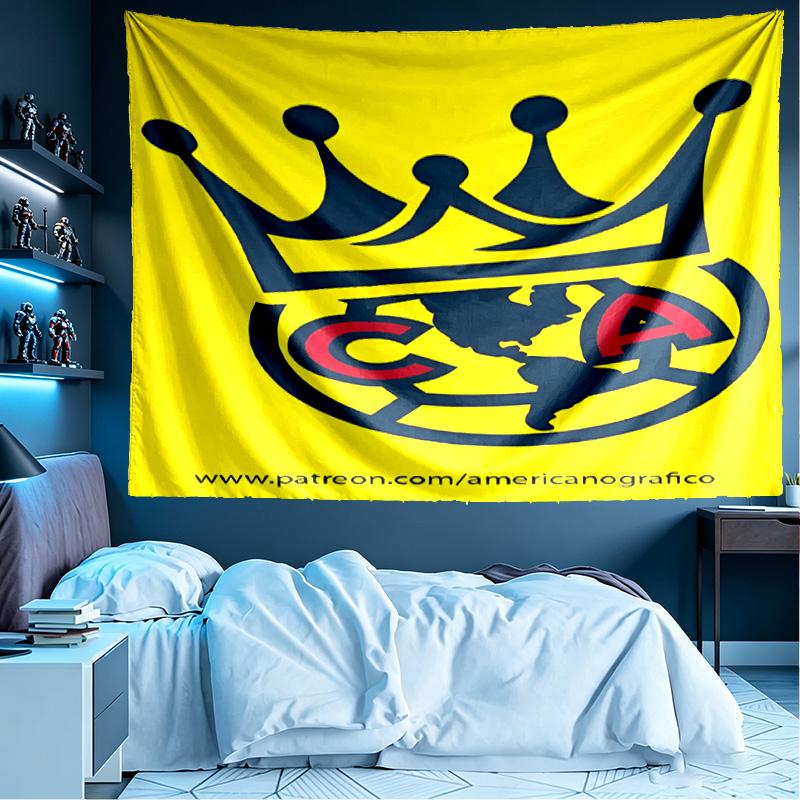 Club America Print Tapestry, Lightweight Wall Hanging, for Bedroom, Dorm, Living Room, Home Art Decor, Birthday Christmas Gift for Friends