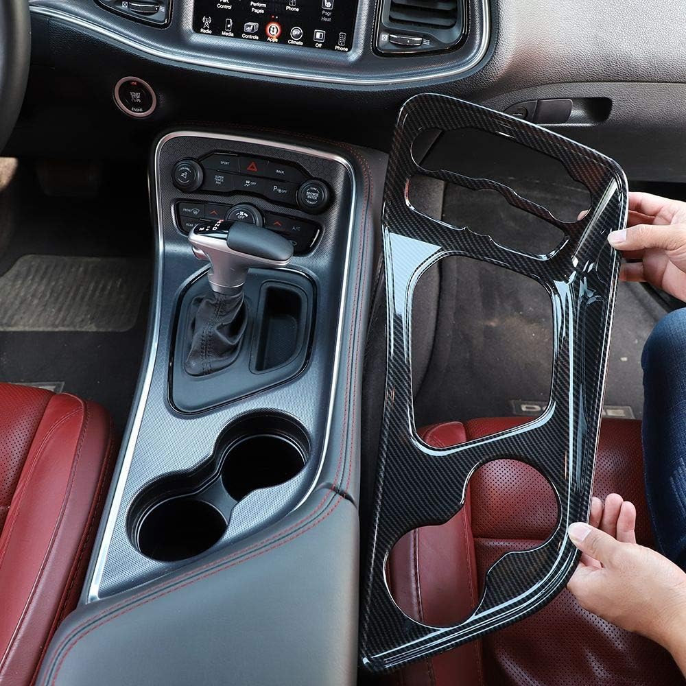 Voodonala For Challenger Gear Shift Shifter Panel Shift Lever Panel Transmission Gear Selector Gearstick Panel Cover Trim Fit For 2015-2025+ Dodge