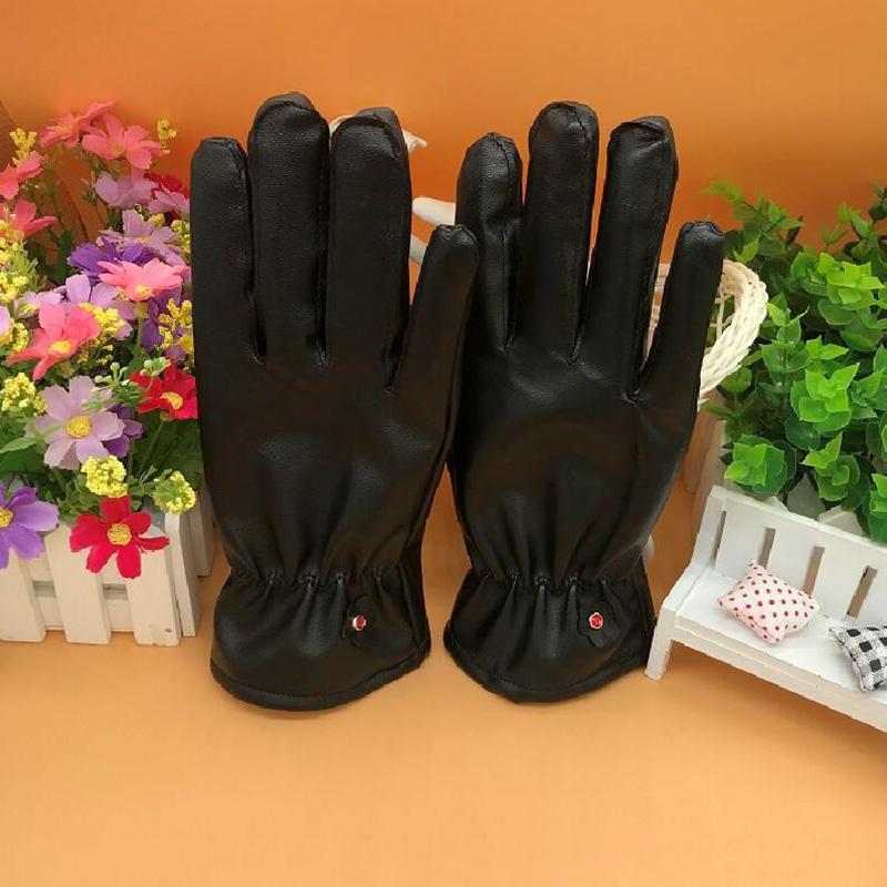Touch Screen Gloves Gloves Winter Soft Velvet Hand PU Gloves Hand Protector for Man