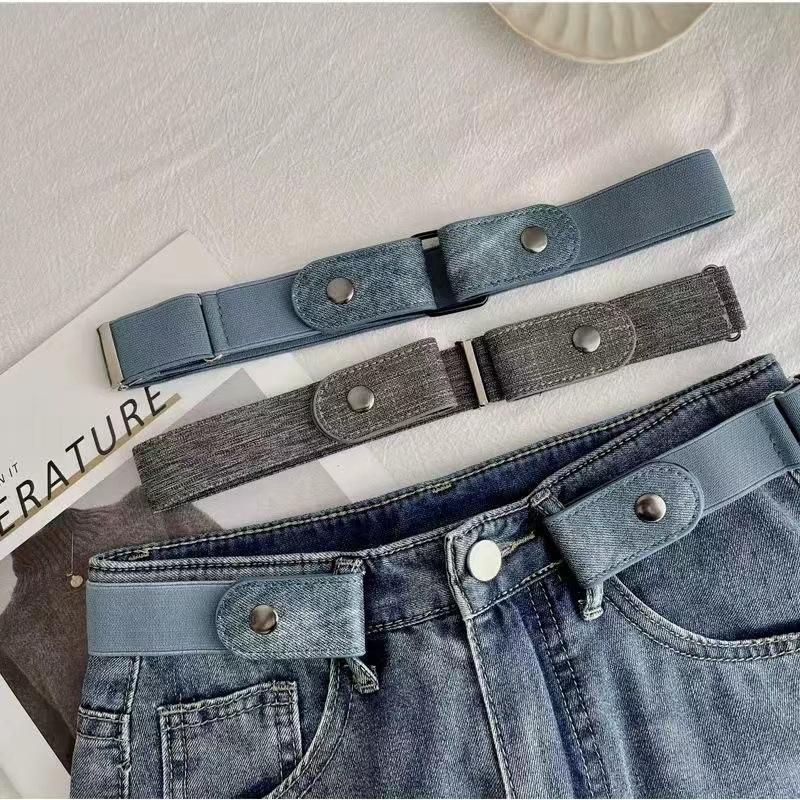 Adjustable Stretch Elastic Waist Band Invisible Belt Buckle-Free Belts Jean Pants Dress No Buckle Easy To Wear Waist Support