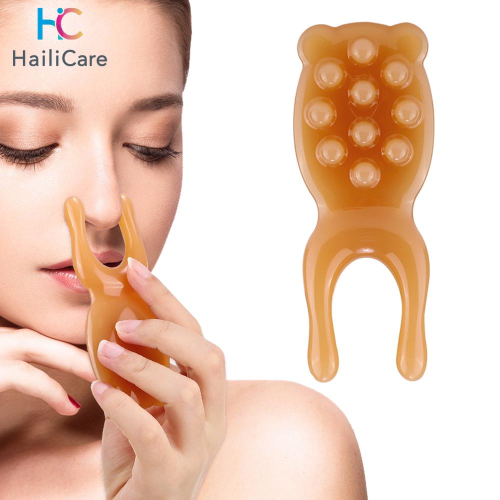 1Pcs Resin Nose Massager Promote Blood Circulation For Trigger Point Therapy Pedicure Gua Sha Board Nose Lifting Tool