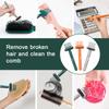 2-in-1 Hair Brush Cleaner Rake,Comb Cleaner Delicate Cleaning Tools,Removes Hair Dust,Embeded Tool Use For Home Salon