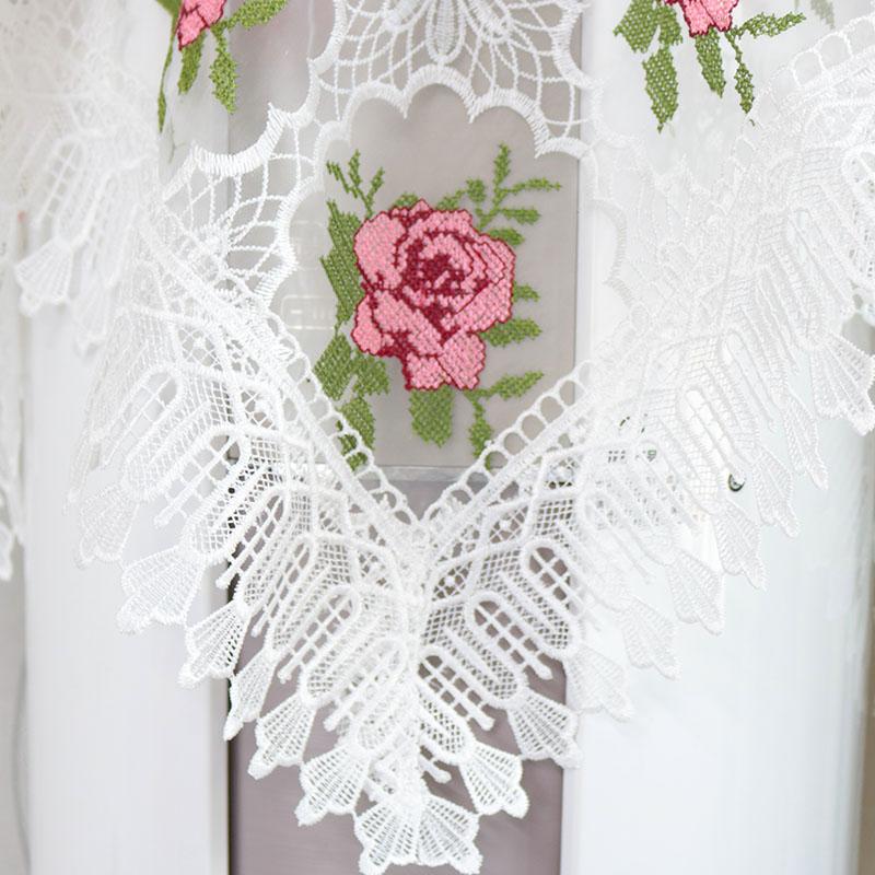 НОВАЯ сетчатая роза цветок вышитая скатерть чехол для стола свадебная вечеринка скатерть кухня Рождество украшение стола и аксессуары