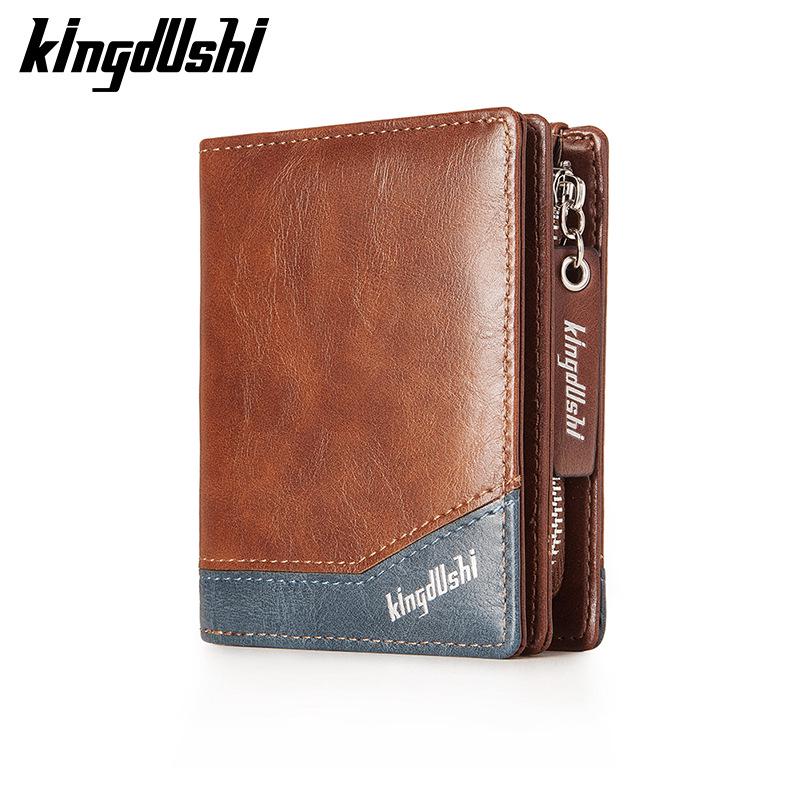 Мужская сумка-кошелек из искусственной кожи на молнии с цепочкой: Кошелек для карт и монет