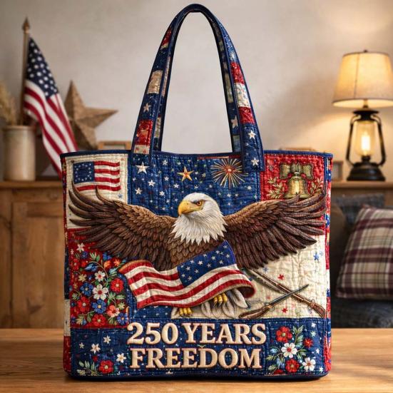 Сумка-тоут Yousheng USA к 250-летию, Сумка на День Независимости, Красно-бело-синяя сумка для покупок, Многоразовая патриотическая сумка для подарков на 4 июля